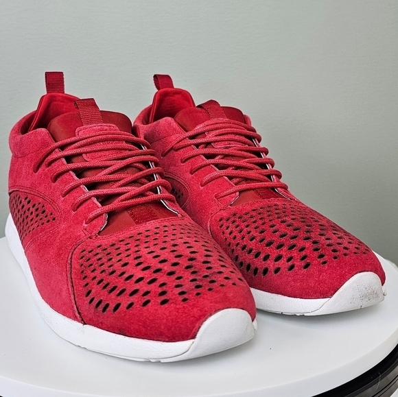 Diamond Supply Co Quest Mid Lace Up Sneakers, RED, 10.5 Men\'s main image 7
